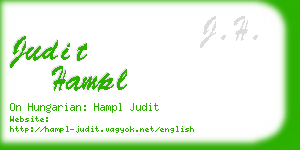 judit hampl business card